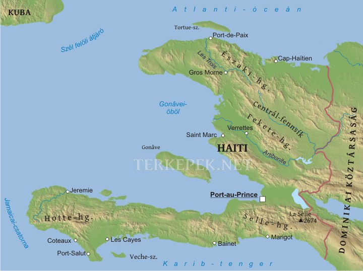 Haiti térkép